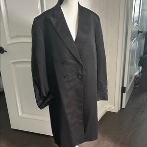 Black Double-Breasted Women's Blazer